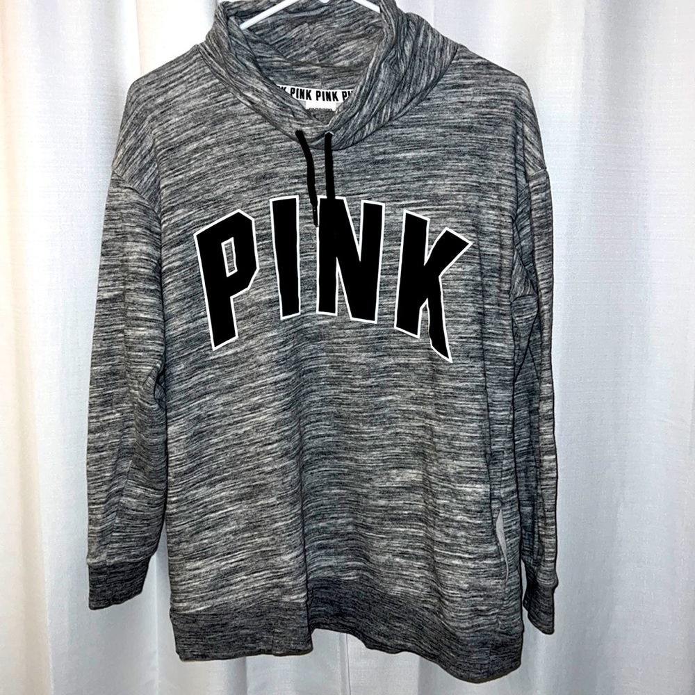 PINK hood-less sweatshirt